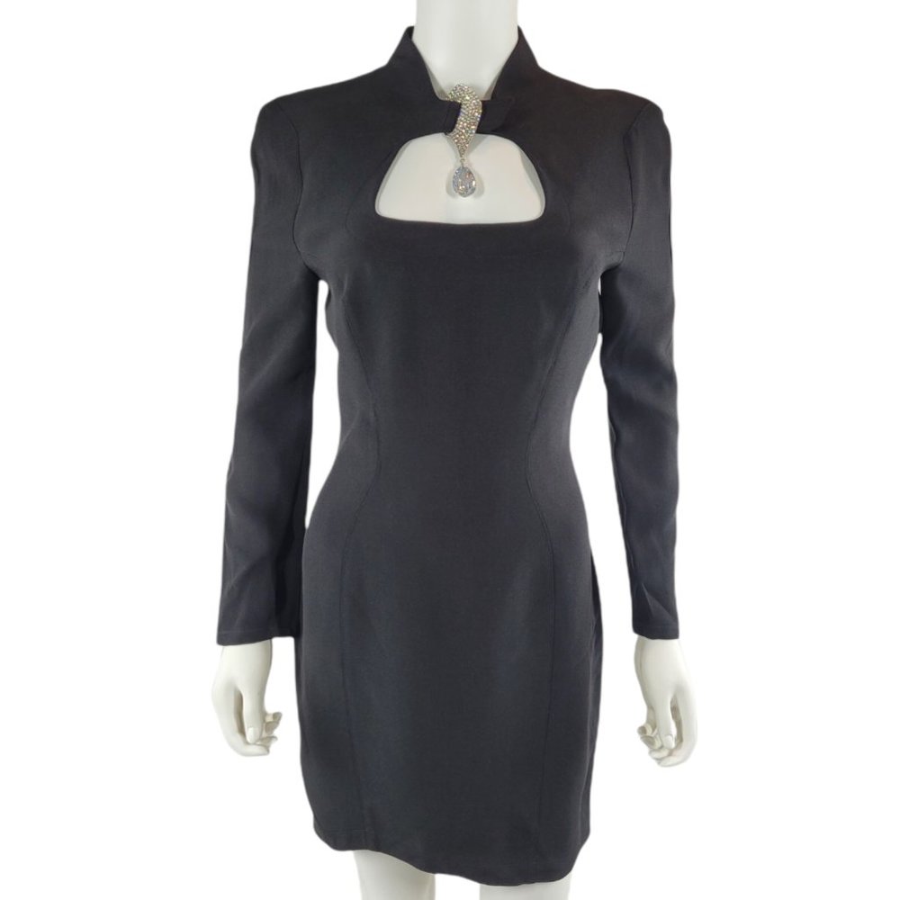 Thierry Mugler Black  Fitted Dress